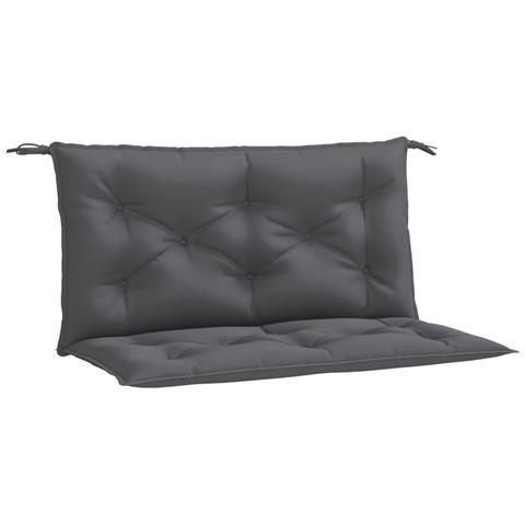 Cuscini Panca Giardino 2pz Antracite 100x50x7cm Tessuto Oxford - Foto 2