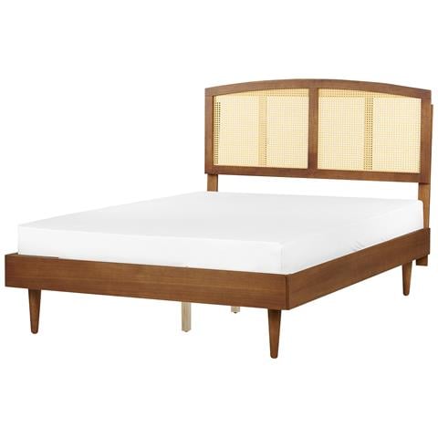 Letto Rattan Varzy 140 X 200 Cm Marrone - Foto 2