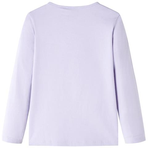 Maglietta Bambina Maniche Lunghe Lilla Chiaro 104 - Foto 2