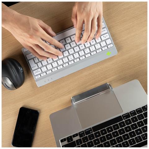 Tastiera Wireless RGOCOUSWLWH  (Layout Inglese US) Colore Bianco - Foto 4