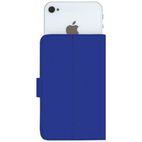 Custodia Universale Taglia Xs Folio Wallet Con Portacarte E Linguetta, Blu - Foto 2