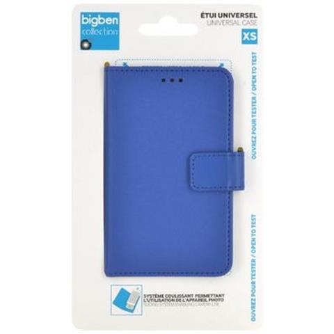 Custodia Universale Taglia Xs Folio Wallet Con Portacarte E Linguetta, Blu - Foto 4