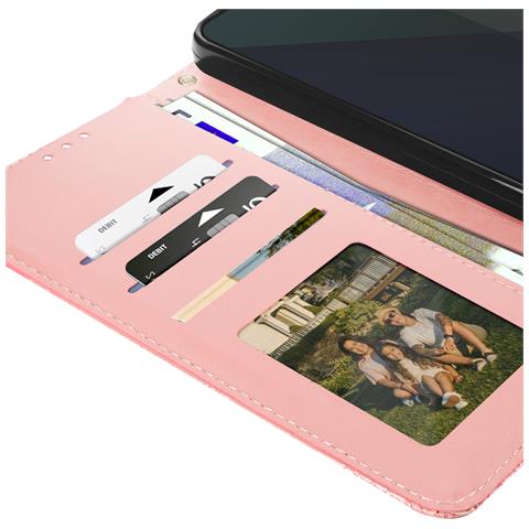 Custodia Mandala Fiori Per Samsung Galaxy S24 Fe Portacarte Cordino - Foto 5