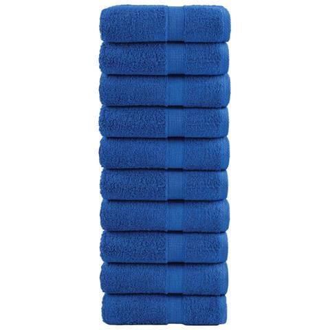 Asciugamani Ospiti SOLUND 10 pz Blu 30x50 cm 600gsm - Foto 1