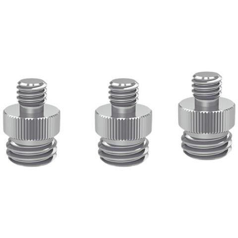 Set Di Adattatori Per Treppiede Da 5: Adattatore Filettato Da 1/4-20 Pollici A 5/8-11 Pollici Silver 1/4-20 - Foto 3