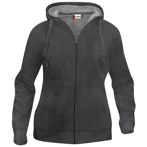 Basic Hoody Full Zip Lady Antracite Melange Xs - Foto 1