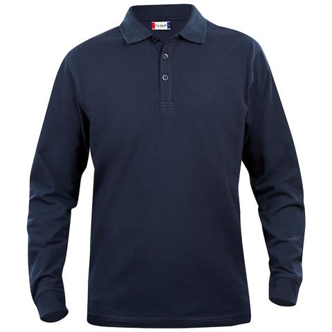 Basic Polo L /s Junior Blu Scuro 150/160 - Foto 1