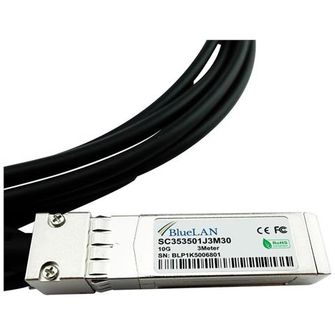 DAC-0.5M-EX-BL cavo InfiniBand e in fibra ottica 0,5 m SFP+ Nero, Argento - Foto 2