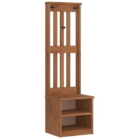 Albero da Ingresso SANDENS 45x40x159,5 cm in Legno di Pino - Foto 1