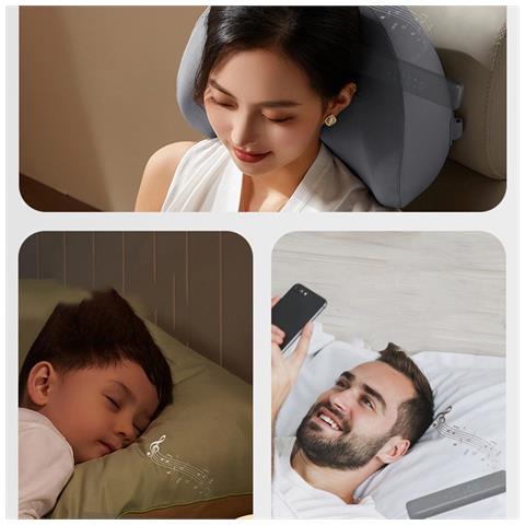 Altoparlante Bluetooth Per Il Sonno Con Display, Riproduzione Tf Card E Rumore Bianco A Conduzione Ossea White - Foto 6