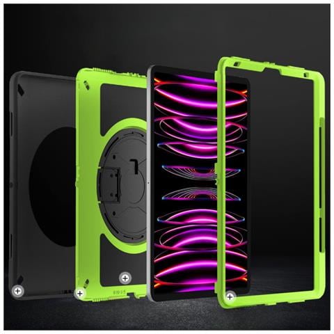 Custodia Armatura Con Supporto Girevole Per Ipad Pro 11 2021/20/18 Nera - Foto 2