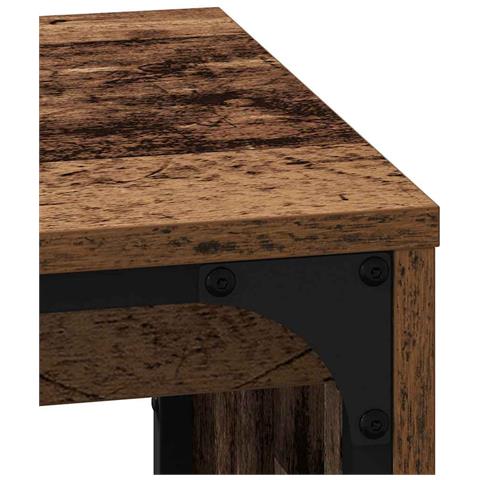 Tavolo da caffè nesting 3 pcs Legno vecchio 60 x 35 x 56 cm - Foto 9