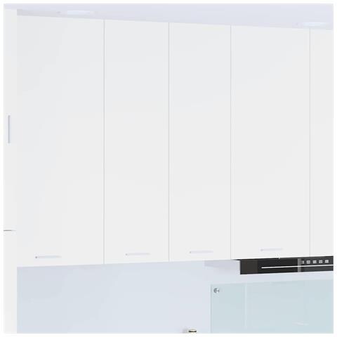 Armadio pensile Riga Bianco 60 x 31 x 100 cm Legno multistrato - Foto 2