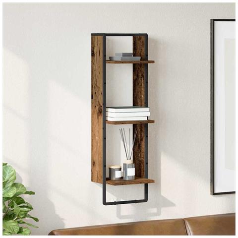 Scaffale da parete Legno vecchio 30 x 25 x 100 cm - Foto 2