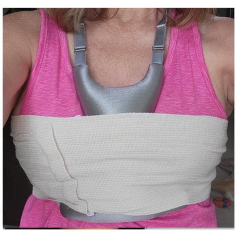 Cuscino Di Supporto Per Il Seno Postparto /quotidiano - Cuscino Antirughe Con Bretelle Regolabili Grey - Foto 2