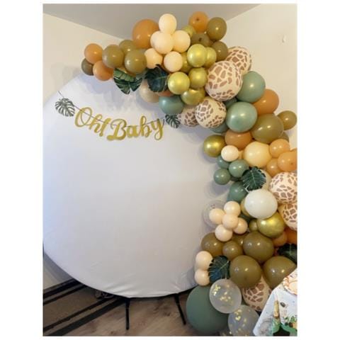 Telone Bianco Rotondo Per Arco 200cm (6.6ft) - Decorazioni Perfette Per Matrimoni E Feste - Foto 3