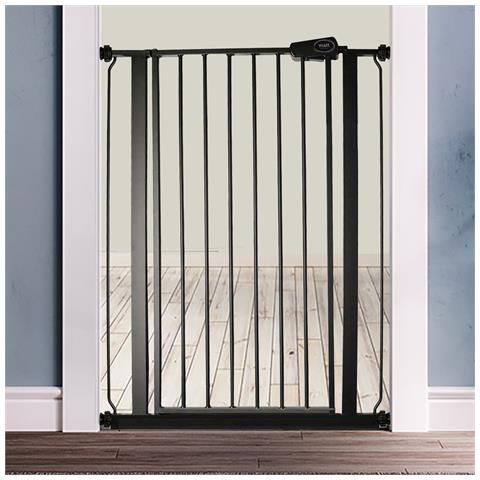 Bettacare Cancelletto Child & Pet Per Bambini E Animali, 75cm - 83cm, Nero Opaco, Cancelletto Extra Alto Con Un'altezza Di 104cm - Foto 2