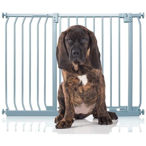 Bettacare Cancelletto Per Cani Elite Con Montaggio A Pressione, 107cm - 116cm, Grigio Opaco - Foto 1