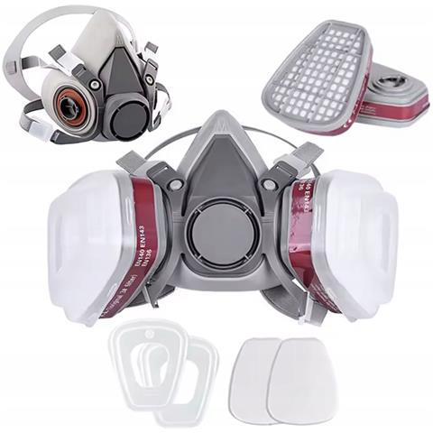 Set Di Verniciatura Spraytech Fullset 2l - Pistola Pneumatica Alta Pressione Con Serbatoio 2l | Maschera 6200 Con Filtri | Tuta Protettiva | Kit Pulizia 17 In 1 - Foto 8