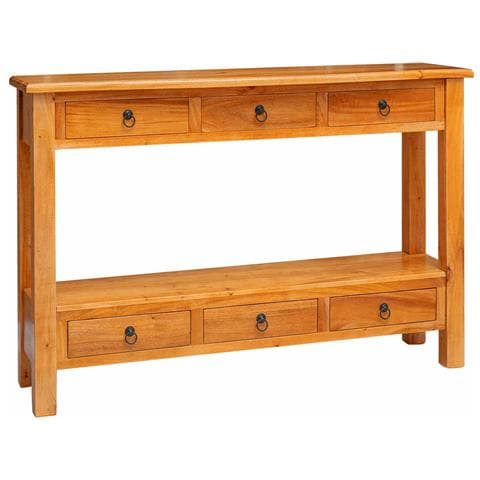 Tavolo consolle con cassetto Naturale 115 x 32 x 76 cm - Foto 1