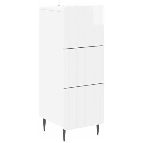 Mobile con Cassetti Bianco Lucido 33 x 34,5 x 92 cm - Foto 1