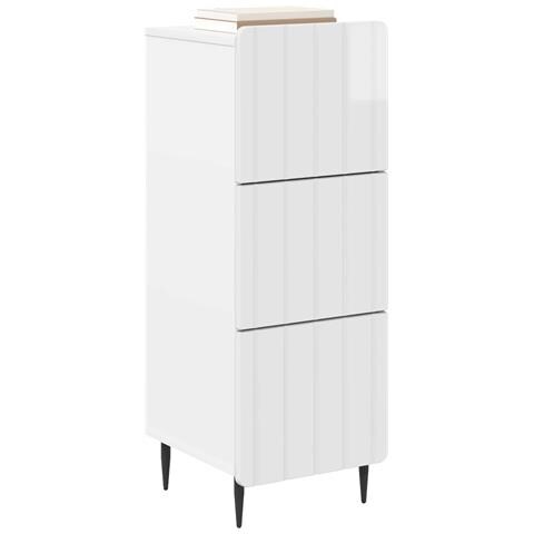 Mobile con Cassetti Bianco Lucido 33 x 34,5 x 92 cm - Foto 2