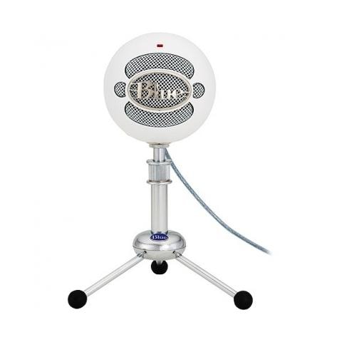 Snowball Textured White Microfono Professionale Usb per Windows e Mac - Foto 1