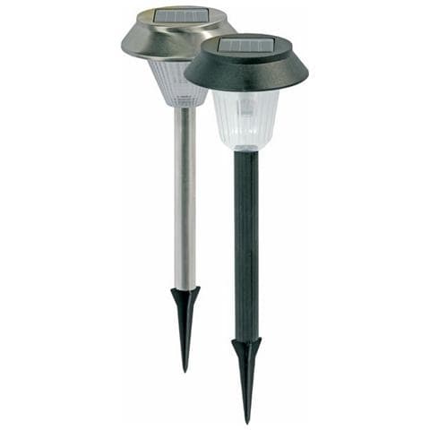 Lampada da Giardino Solare in Pvc colore Nero tecnologia Led - Foto 1