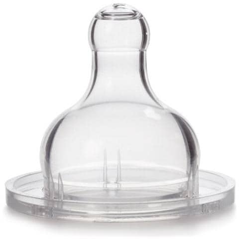 Set 2 Tettarelle Rotonda Flusso Denso Silicone 4m+ - Foto 2