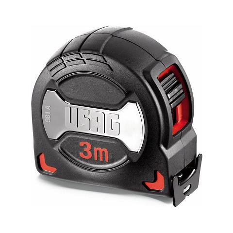 Flessometro Professionale 3 Mt X 19 Mm Con Rivestimento Antiurto 981 A - Foto 1