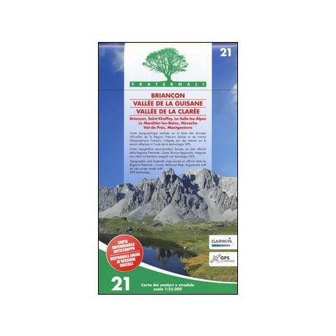 Carta n. 21. Briançon, Vallée de la Guisane, Vallée de la Clarée. Carta dei sentieri e stradale scala 1:25.000 - Foto 1