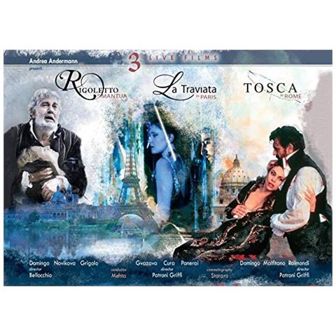 Verdi / Puccini - 3 Live Operas - Domingo / Novikova / Grigolo (Blu-Ray Audio)  - Foto 1