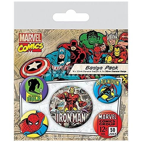 Marvel: Retro - Iron Man (pin Badge Pack)  - Foto 1