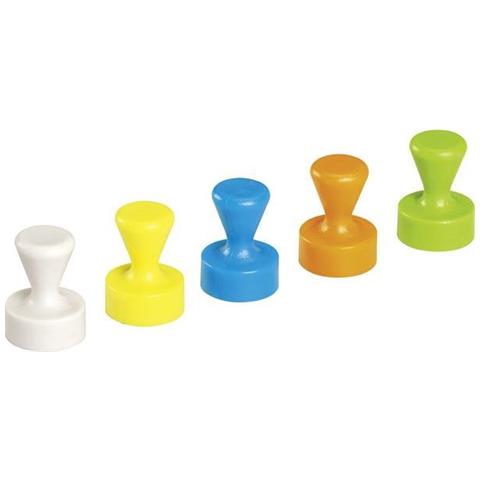 Magnete Neodimio (ø X A) 12 Mm X 16 Mm Cono Bianco, Giallo, Blu, Verde, Arancione 10 Pz. - Foto 1