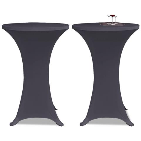Coperture Elastiche Per Tavoli 4 Pz 70 Cm Antracite - Foto 4