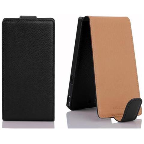 Custodia Compatibile Con Huawei P7 In Nero Ossido - Coperchio Protettivo In Design Flip Realizzato In Similpelle Testurizzata - Foto 4