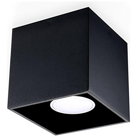 Lighting Loft 1 Sl. 0022 - Lampada Da Soffitto Quadrata E Minimalista, In Alluminio, Per La Cucina E Il Soggiorno, Colore: Nero Led Gu-10 Lights Su Amazon Per Il Prezzo Più Conveniente - Foto 1
