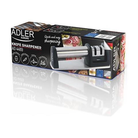 Affilacoltelli Ad 4489 Manuale, Nero / acciaio Inossidabile, 2 - Foto 1