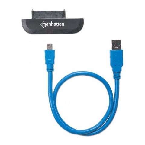 130424, USB 3.0, SATA, Maschio / maschio, Nero, Windows XP / Vista / 7/8 Mac 9. x / 10. x Linux, USB - Foto 1