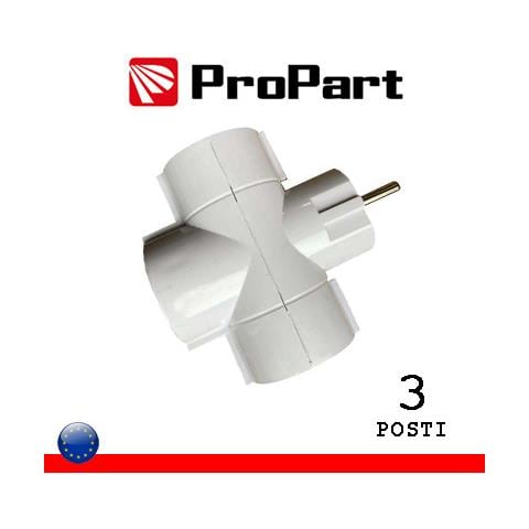 Adattatore 3 Pos Schuko Spina Schuko 16a Polybag - Foto 1
