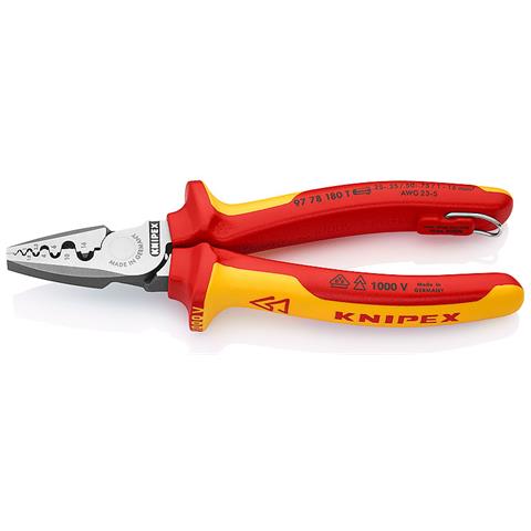 97 78 180 T pinza crimpatrice Strumento combinato Rosso, Giallo - Foto 1