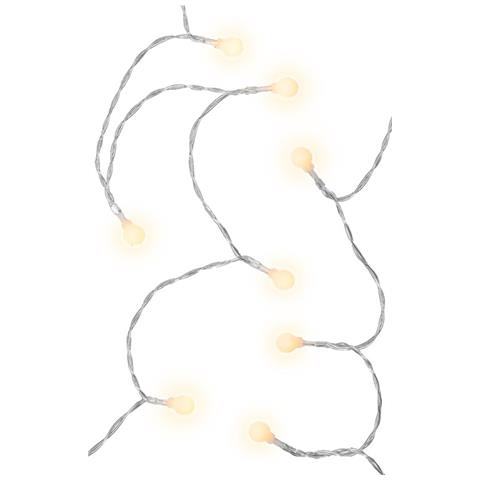 Stringa 80 Led Globo Ip44 Bianco Caldo A Batteria Con Timer - Foto 2