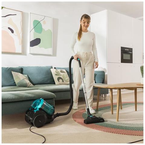 Aspirapolvere a Traino Conga Rockstar Multicyclonic Senza Sacco Potenza 800 Watt Capacità 2,5 Litri con Tre Accessori - Foto 2