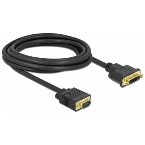 86758 Cavo E Adattatore Video 3 M Dvi-a Vga (d-sub) Nero - Foto 1