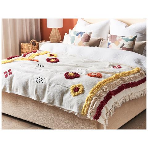 Coperta Amroha Cotone 130 X 180 Cm Multicolore - Foto 1