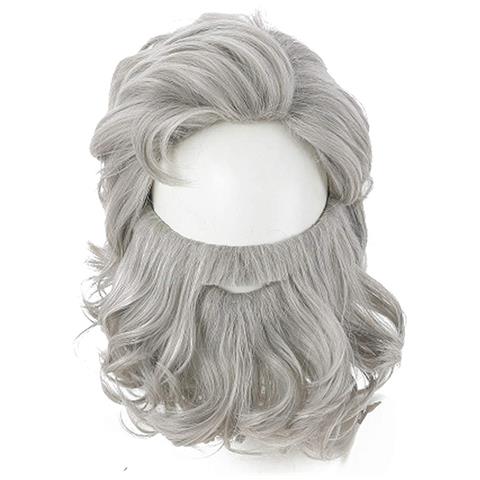 Set Barba E Parrucca Da Babbo Natale Per Natale Grey - Foto 1