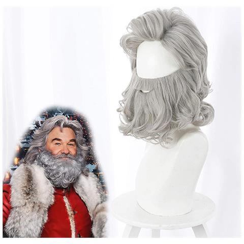 Set Barba E Parrucca Da Babbo Natale Per Natale Grey - Foto 2
