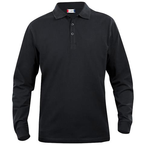 Basic Polo L /s Junior Nero 90/100 - Foto 1