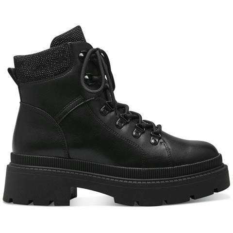 Black Casual Closed Booties Stivaletti Tessile Scarpe Donna Nero Eu 37, 1-26819-41 001 - Foto 2