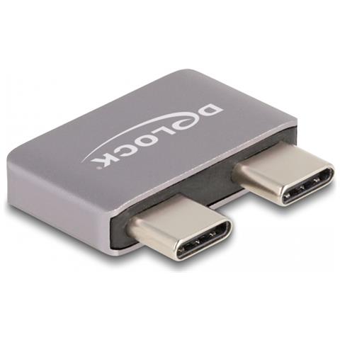 Adattatore USB 40 Gbps USB Type-C 2 x maschio per 2 x femmina port saver in metallo - Foto 1